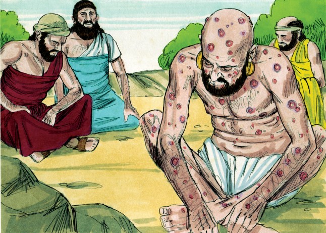 Job and his three friends. Image: Sweet Publishing (http://sweetpublishing.com)