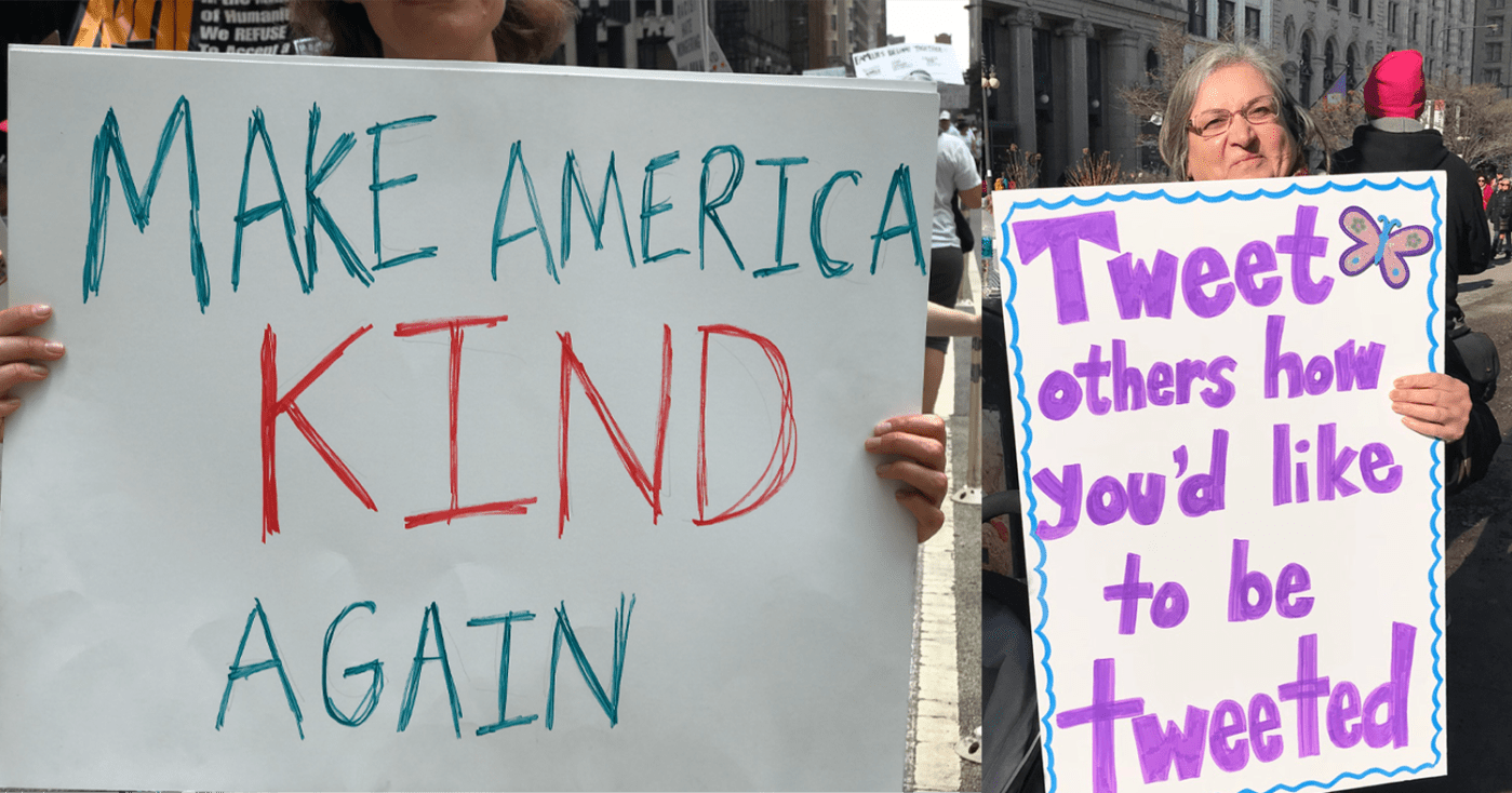 Make America Kind Again. Tweet others as you'd like to be tweeted.